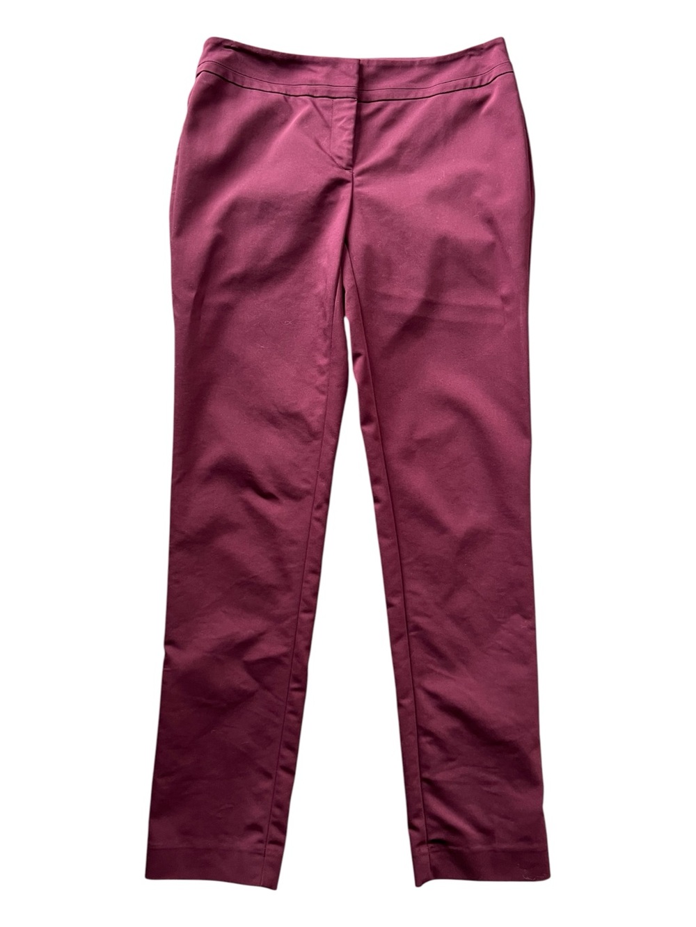 Ann Taylor Factory Wine Modern Fit Ankle Pants Size 4
